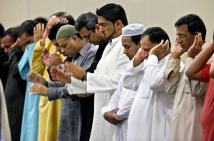 Aug. 30, 2011 - West Palm Beach, Florida, U.S. -   -  WEST PALM BEACH -- Members of the Muslim Community of Palm Beach County take part in prayers marking Eid-ul-Fitr at the South Florida Fairgrounds Tuesday morning.  Eid-ul-Fitr marks the end of Ramadan, the Muslim holy month. (Credit Image: © p77/ZUMAPRESS.com/Global Look Press)