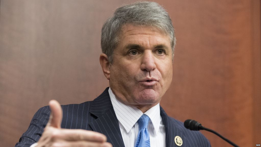 epa05699887 House Homeland Security Chairman, Republican Representative from Texas Michael McCaul, speaks during a news conference on recommendations to the Trump administration on strengthening US cybersecurity efforts, on Capitol Hill in Washington, DC, USA, 05 January 2017. House Homeland Security Chairman Michael McCaul named Russia and China as having engaged in acts that threaten US cybersecurity.  EPA/MICHAEL REYNOLDS