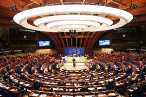 General view of the Council of Europe parliamentary assembly in Strasbourg, eastern France, taken on January 26, 2011.  AFP PHOTO/FREDERICK FLORIN (Photo credit should read FREDERICK FLORIN/AFP/Getty Images)