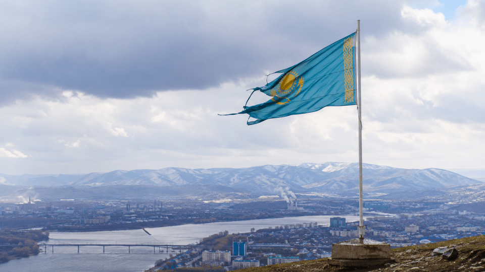 Флаг Казахстана