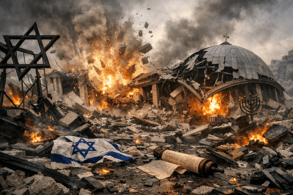 Синагога разрушена