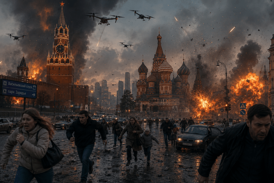 Атака Москвы дронами
