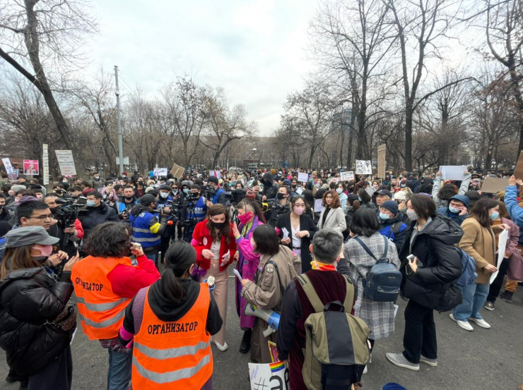 Запрещено проводить митинги. Марш женщин в Казахстане. Митинг март 2021. Протесты 8.03 2022г.