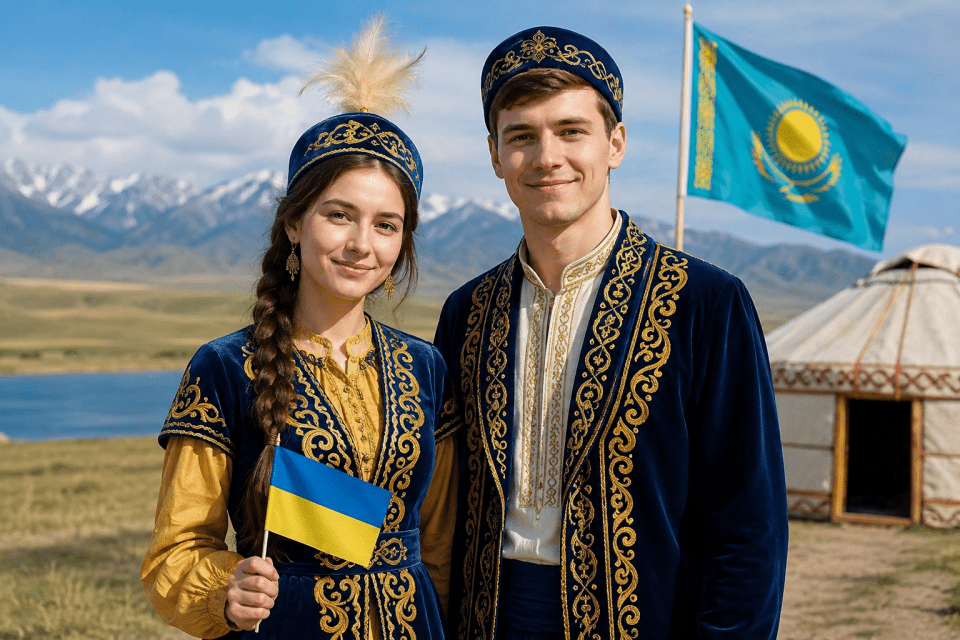 Украинцы в казахских костюмах