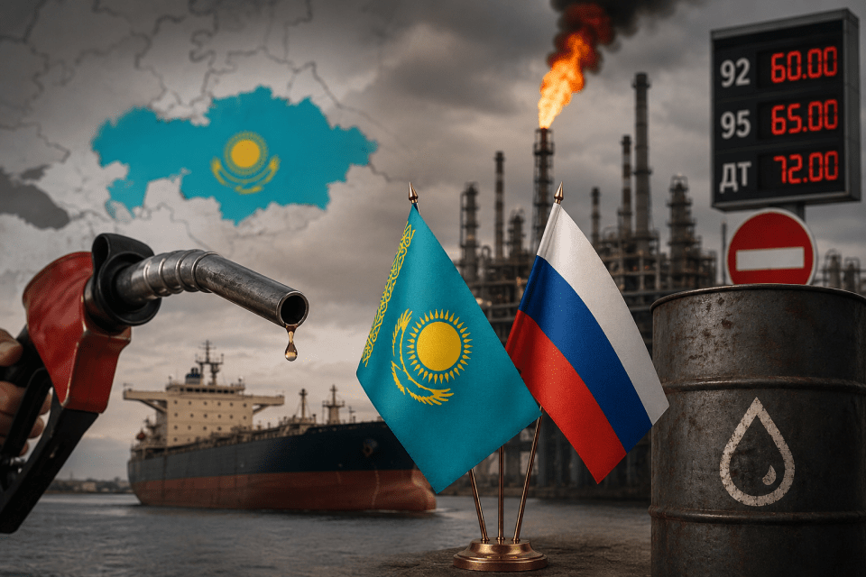 Казахстан и Россия бензин