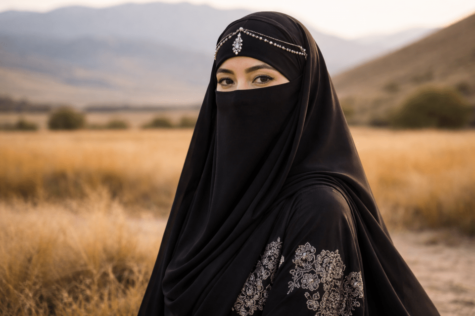 Казашка в хиджабе
